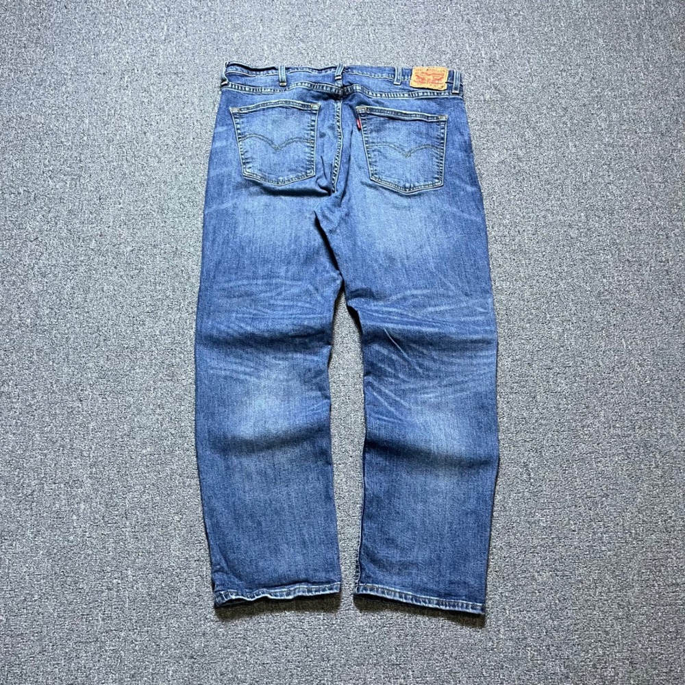 Levi's 559 Relaxed Straight Jeans W38 L30 Blue Denim Medium Wash Mens Casual